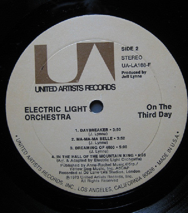 Electric Light Orchestra : On The Third Day (LP,Album)