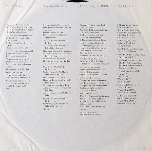 Electric Light Orchestra : On The Third Day (LP,Album)