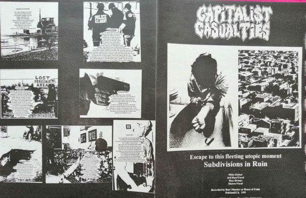 Capitalist Casualties : Subdivisions In Ruin (12",45 RPM,Album)