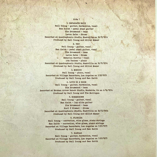 Neil Young : Homegrown (LP,Album,Record Store Day,Limited Edition)
