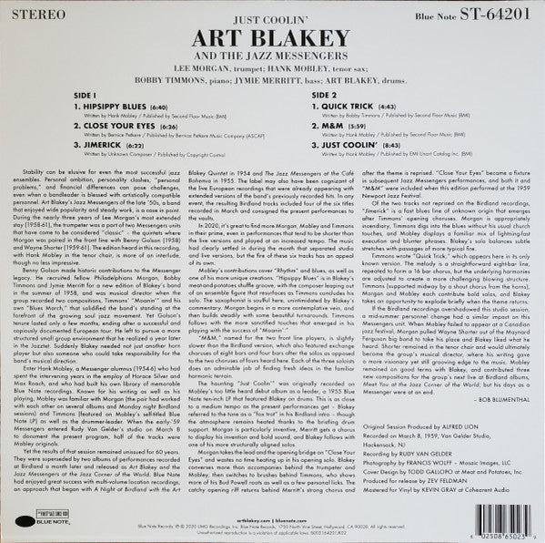 Art Blakey & The Jazz Messengers : Just Coolin' (LP,Album,Stereo)