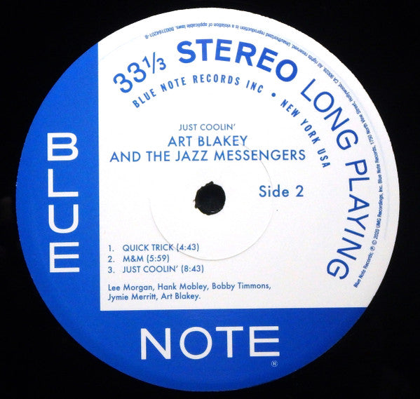 Art Blakey & The Jazz Messengers : Just Coolin' (LP,Album,Stereo)