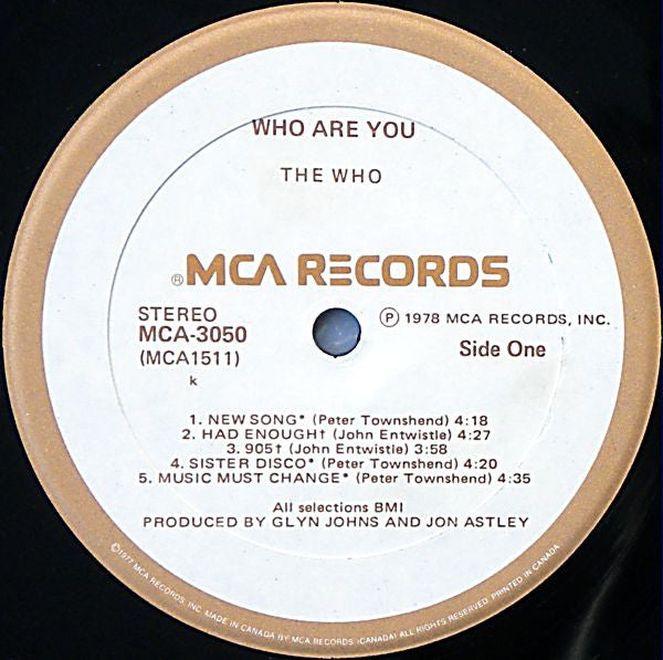 Who, The : Who Are You (LP,Album,Stereo)