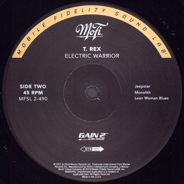 T. Rex : Electric Warrior (12",45 RPM,Album,Numbered,Reissue,Remastered,Special Edition)