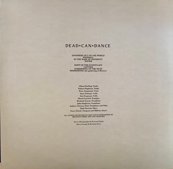 Dead Can Dance : Within The Realm Of A Dying Sun (LP,Album,Reissue)