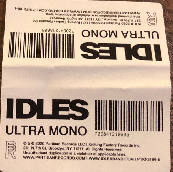 Idles : Ultra Mono (LP,Album,Deluxe Edition,Stereo)