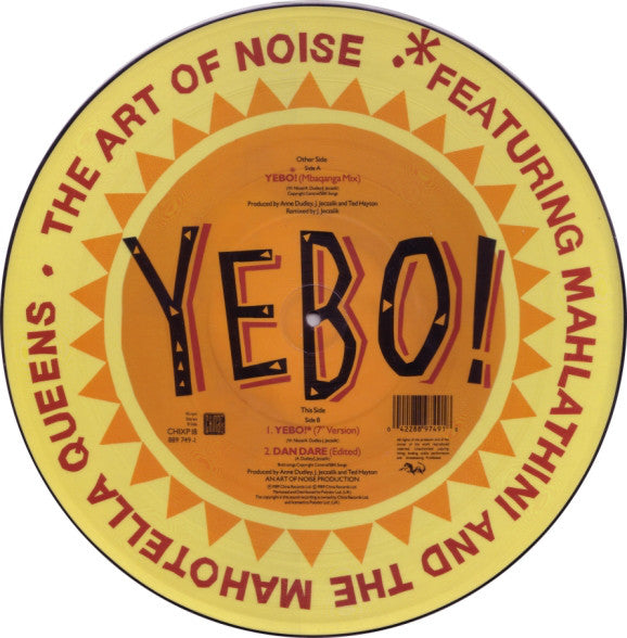 Art Of Noise, The Featuring Mahlathini And The Mahotella Queens : Yebo! (12",45 RPM,Single,Picture Disc)