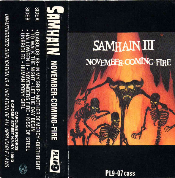 Samhain : November-Coming-Fire (Album,Reissue)