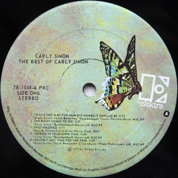Carly Simon : The Best Of Carly Simon (LP,Compilation)