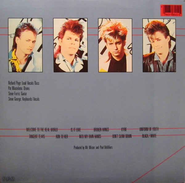 Mr. Mister : Welcome To The Real World (LP,Album,Stereo)