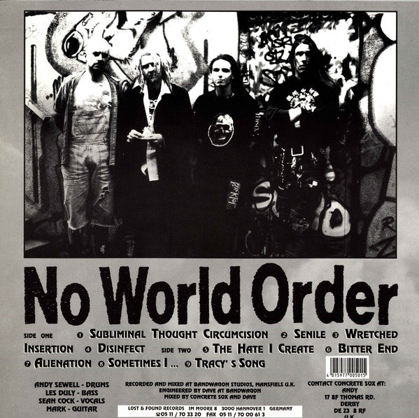 Concrete Sox : No World Order (LP,Album)
