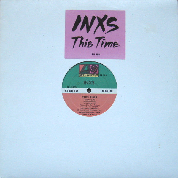 INXS : This Time (12",Promo,33 ⅓ RPM,Single)