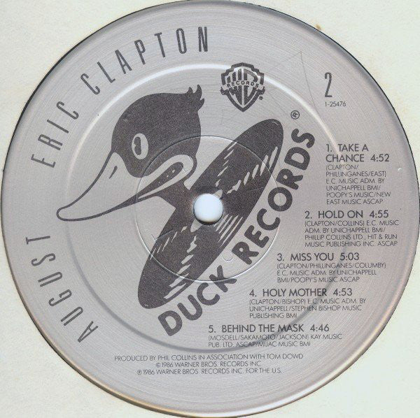 Eric Clapton : August (LP,Album)
