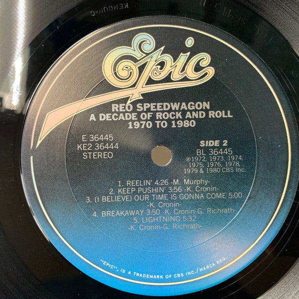REO Speedwagon : A Decade Of Rock And Roll 1970 To 1980 (LP,Compilation,Stereo)