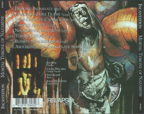 Incantation : Mortal Throne Of Nazarene (Album,Reissue)