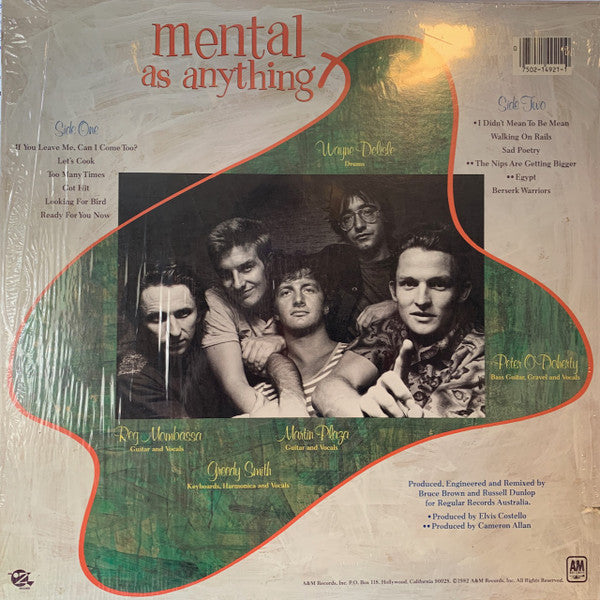 Mental As Anything : If You Leave Me, Can I Come Too? (LP,Album,Stereo)