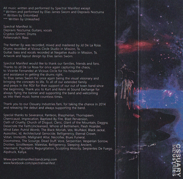 Spectral Manifest : The Nether (EP,Reissue)