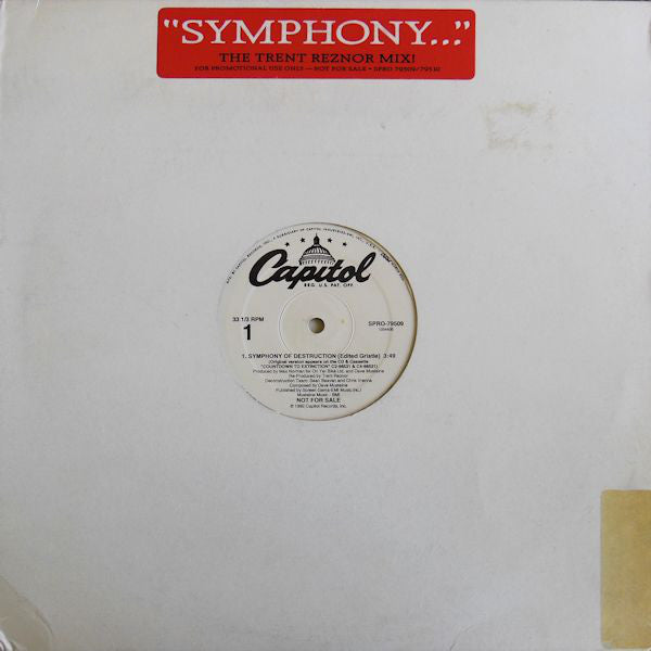 Megadeth : Symphony... (12",33 ⅓ RPM,Single,Promo)
