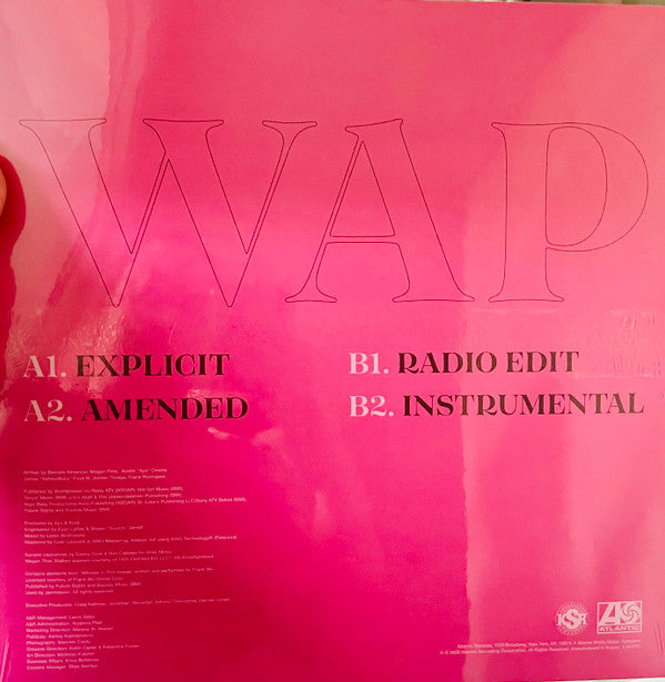 Cardi B Feat. Megan Thee Stallion : WAP (12",Single,Limited Edition,Stereo)