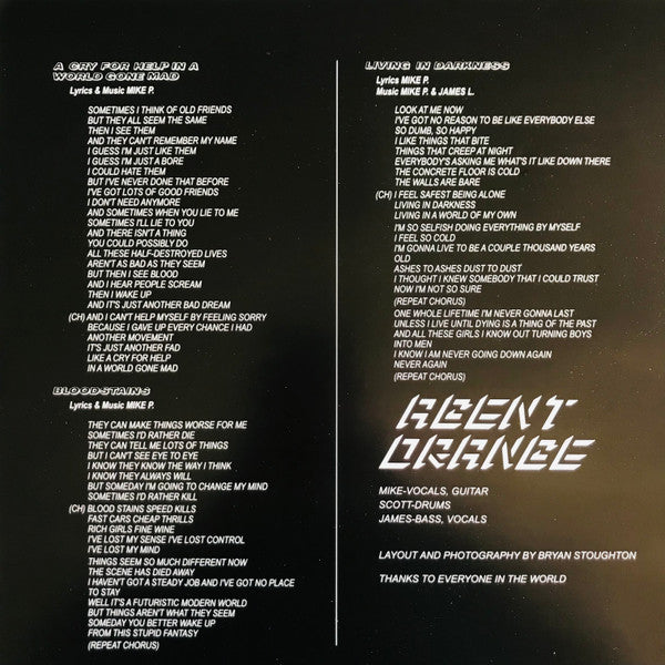 Agent Orange (7) : Living In Darkness (LP,Album,Reissue)