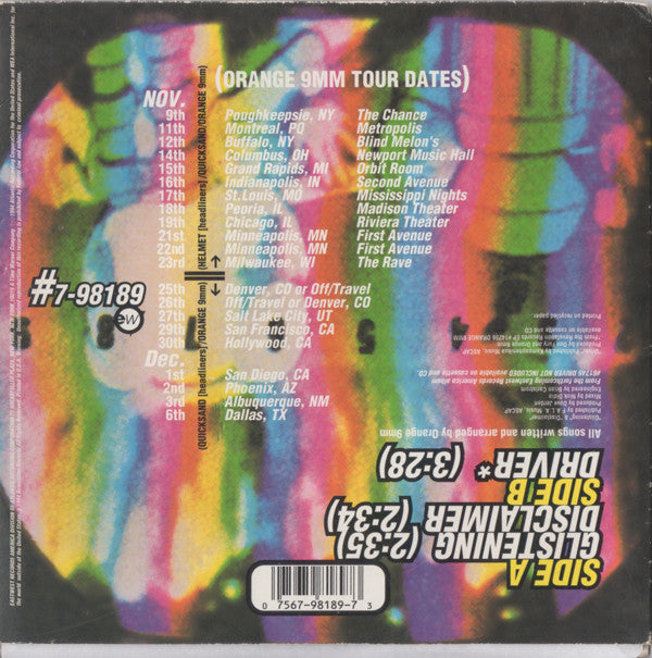 Orange 9mm : Glistening (7",45 RPM)