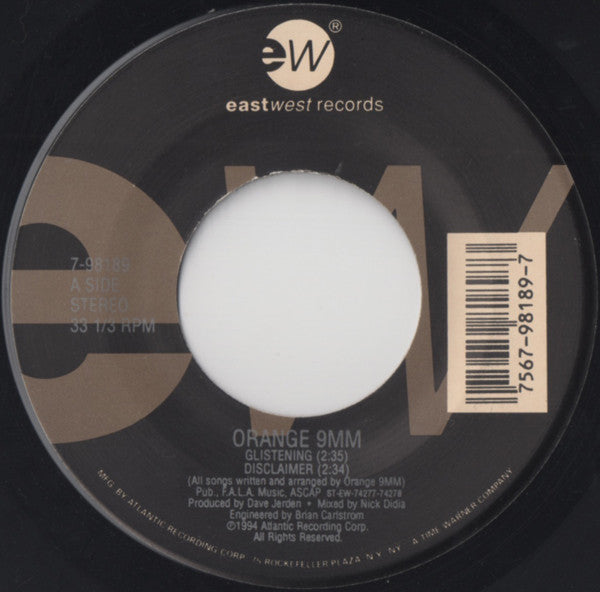 Orange 9mm : Glistening (7",45 RPM)