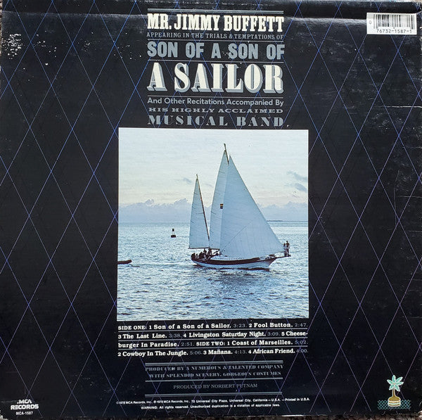 Jimmy Buffett : Son Of A Son Of A Sailor (LP,Album)