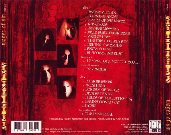 Arch Enemy : Wages Of Sin (Album,Enhanced)
