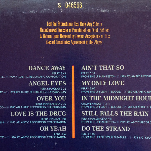 Roxy Music : The Atlantic Years 1973 - 1980 (LP,Compilation)