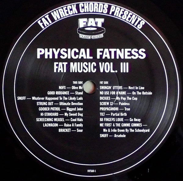 Various : Physical Fatness - Fat Music Vol. III (LP,Compilation)