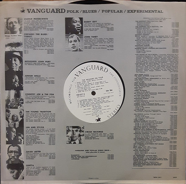 Weavers, The : The Weavers On Tour (LP,Album,Promo,Reissue,Stereo)