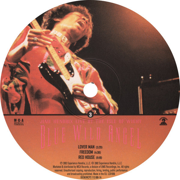 Jimi Hendrix : Blue Wild Angel: Jimi Hendrix Live At The Isle Of Wight (LP,Album,Limited Edition)