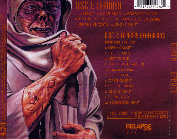 Death (2) : Leprosy (Album,Reissue,Remastered,Repress)