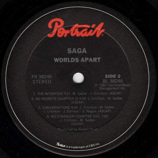Saga (3) : Worlds Apart (LP,Album,Reissue,Stereo)