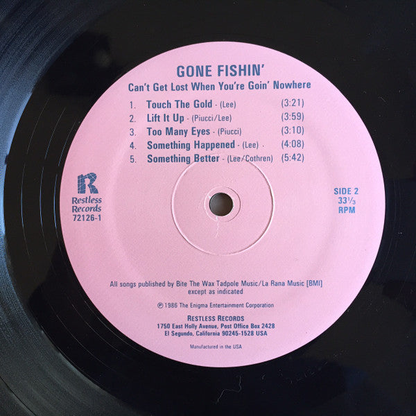 Gone Fishin' - Matt Piucci & Tim Lee : Can't Get Lost When You're Goin' Nowhere (LP,Album)