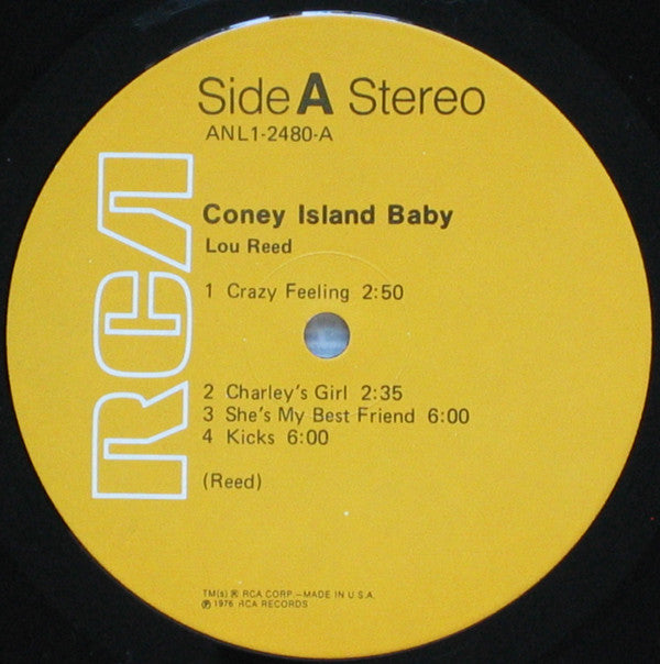 Lou Reed : Coney Island Baby (LP,Album,Reissue)