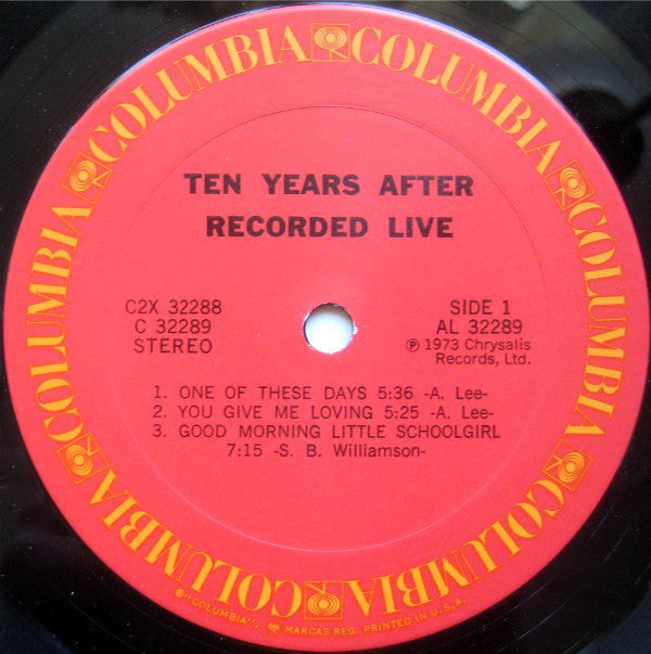 Ten Years After : Recorded Live (LP,Album)