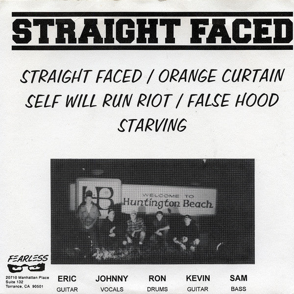 Straight Faced : Self Will Run Riot (7")