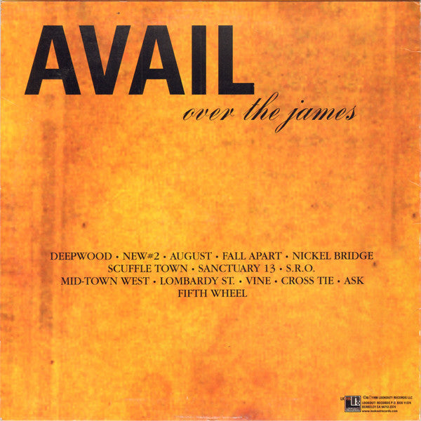 AVAIL : Over The James (LP,Album)