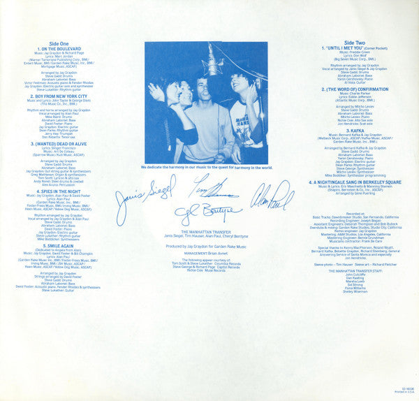 Manhattan Transfer, The : Mecca For Moderns (LP,Album)