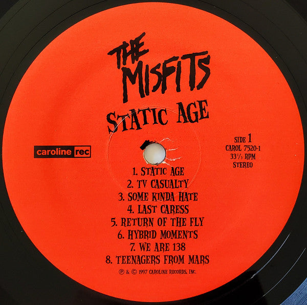 Misfits : Static Age (LP,Album,Repress)