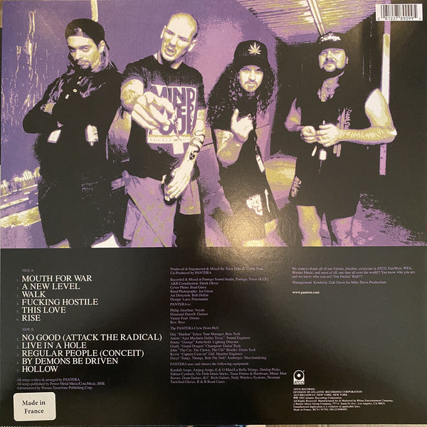 Pantera : Vulgar Display Of Power (LP,Album,Limited Edition,Reissue,Stereo)