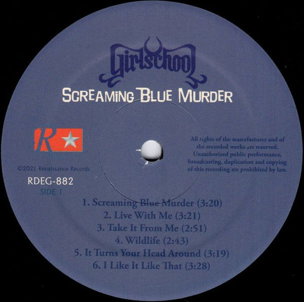 Girlschool : Screaming Blue Murder (LP,Album,Deluxe Edition,Limited Edition)