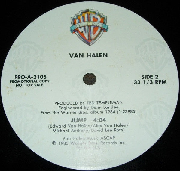 Van Halen : Jump! (12",33 ⅓ RPM,Single,Promo)