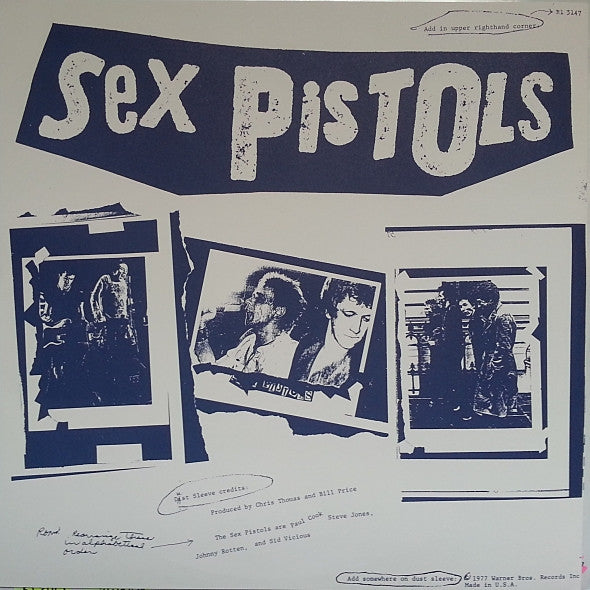 Sex Pistols : Never Mind The Bollocks Here's The Sex Pistols (LP,Album,Reissue)