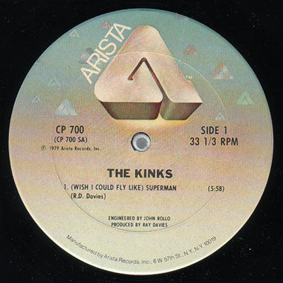 Kinks, The : (Wish I Could Fly Like) Superman (12",33 ⅓ RPM)