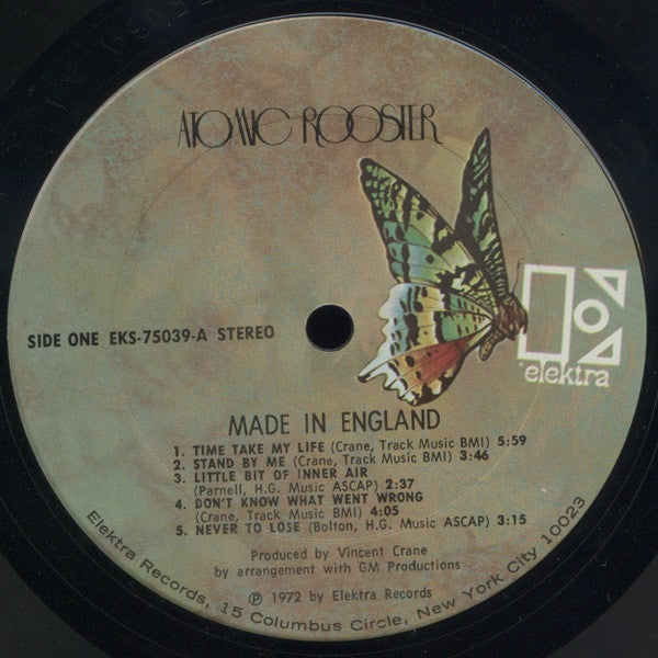 Atomic Rooster : Made In England (LP,Album)