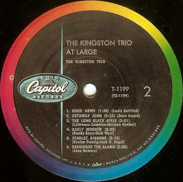 Kingston Trio : At Large (LP,Album,Repress,Mono)