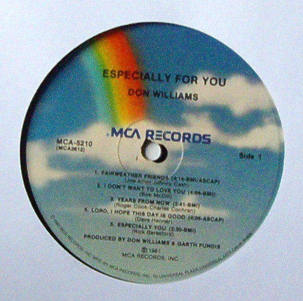 Don Williams (2) : Especially For You (LP,Album)