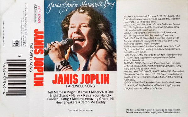 Janis Joplin : Farewell Song (Album)